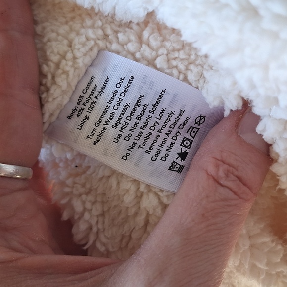 Eddie Bauer faux shearling cabin cardigan size 2X - Picture 9 of 9